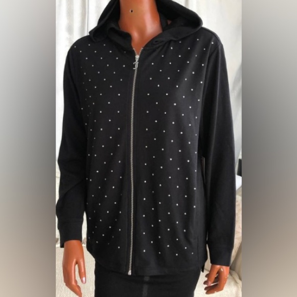 JUICY COUTURE black rhinestone Jacket Women's